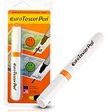 EURO TESTER PEN XL – Professioneller Geldscheinprüfer Fake Geld, Geldprüfstift für Euro, Dollar, britische Pfund und die wichtigsten internationalen Währungen, Original Made in Italy