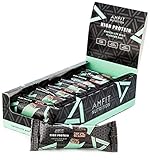 Amazon-Marke: Amfit Nutrition Proteinriegel mit niedrigem Zuckergehalt (19,8gr Protein - 0,9gr Zucker) mit Schokoladen-Minze Geschmack - 12er Pack (12 x 60g)