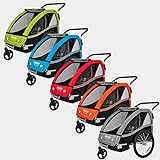 Tiggo VS 2 in 1 Kinderanhänger Fahrradanhänger Anhänger mit Buggy Set Jogger 50202-03 blau