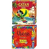 Kosmos 697495 - Catan Junior, Strategiespiel für Kinder ab 6 Jahre, bunt + 697396 - Ubongo Junior, rasantes Kinderspiel ab 5 Jahren, Knobelspaß und Legespiel, für 1 - 4 Spieler