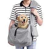 Ownpets Hundetragetasche, Hundetasche bis 11kg, Tragetuch Hund, Hundetasche mit verstellbarem Schultergurt und Fronttasche und Tasche Schulterpolster, 30 cm tief * 34,8 cm breit