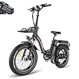 Fafrees F20 MAX [ Offiziell ] E Bike Klappbar 20 Zoll 48v 18AH Akku, 54 N.m Elektrofahrräder Ebike ​Klapprad Damen 150 kg Shimano 7S, Mountainbike E Fatbike Herren, Elektrische Fahrrad für Erwachsen