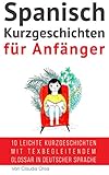 Spanisch: Kurzgeschichten für Anfänger (mit Audioaufnahmen): 10 leichte Kurzgeschichten mit tex begleitendem Glossar in deutscher Sprache (Spanisch Lernen nº 1) (Spanish Edition)