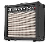 Rocktile Scream 15 Gitarrenverstärker Mini Combo Amp (15 Watt Amplifier, 2-Kanäle, Portable, AUX-In für MP3/CD, 3-Band Equalizer, Kopfhöreranschluss)