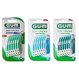 GUM Soft-Picks Advanced 30 Stück mit Reise-Etui Probierpack small, regular, large (3x 30 Stück)