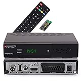 RED OPTICUM AX C100 HD Kabelreceiver mit PVR-Aufnahmefunktion I Digitaler Kabel-Receiver HD - EPG - HDMI - USB - SCART - Coaxial Audio I Receiver für Kabelfernsehen I DVB-C Receiver schwarz