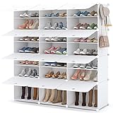 HOMIDEC Schuhregal, 7-stufiger Schuhschrank Kunststoff-Schuhregale Organizer für Schrank Flur Schlafzimmer Eingang(3s)