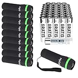 Hycell 10x Mini LED Taschenlampen Zoombar und Fokussierbar inkl. AAA Batterien + 40 AAA Batterien Gratis - Handliche LED Leuchte mit stufenloser Fokussierung - Ideal für Camping Werkstatt Handtasche