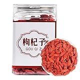 Haofy Getrocknete Bio-Goji-Beeren, 170 G Ningxia Wolfberry Getrockneter Wolfsbeer-Tee aus der Dose Zum Aufbrühen von Goji-Beeren, Tees und Gesunden Snacks für Erwachsene