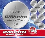 10 x Knopfzelle CR2025 Wilhelm Batterie Lithium 3V CR 2025 Industrieware…