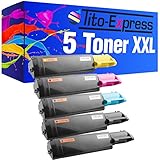 Tito-Express PlatinumSerie 5 Toner-Patronen XXL für Epson Aculaser C1100 C1100 CX11NF CX11NFC S050190 S050189 S050188 S050187