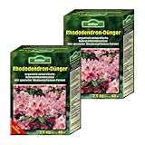 Allflor Rhododendrondünger I 2 x 2,5 Kg I Organisch-Mineralische Nährstoffkombination für Moorbeetpflanzen I Rhododendron Dünger in der Faltschachtel I Magnesium-betontes Düngemittel