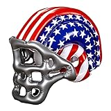 Widmann 04868 - Aufblasbarer Footballhelm, Stars and Stripes, USA, American Football, Hut, Kostüm, Accessoire, Karneval, Mottoparty