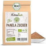 Panela Zucker BIO 500g | Vollrohrzucker aus Kolumbien | Brauner Zucker ohne Zusätze | Bio Rohrzucker aus kontrolliert biologischem Anbau | Panelazucker unraffiniert | vom Achterhof