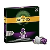 Jacobs Kaffeekapseln Lungo Intenso, Intensität 8 von 12, 200 Nespresso®* kompatible Kapseln, 10 x 20 Getränke