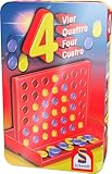 Schmidt Spiele 51214 BMM Vier, Bring Mich mit Spiel in der Metalldose, bunt