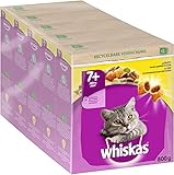 Whiskas Senior 7+ Trockenfutter - Katzentrockenfutter für erwachsene Katzen - Huhn - 5 x 800g