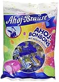 Frigeo Ahoj-Brause Ahoj-Bonbons Beutel Ahoj-Bonbons mit Brausefüllung - 4 verschiedene Geschmacksrichtungen: Himbeere, Orange, Zitrone und Waldmeister - 15-er Pack (15 x 150 g)