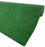 Multimat Rasenteppich mit Noppen Drainage Kunstrasen 100x200cm Antirutsch Terrasse Rasen Teppich grün Rolle für Indoor Outdoor Garten Balkon Camping Fertigrasen Kunstrasenteppich