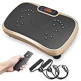 Dripex Vibrationsplatten, 3D Trainingsgerät mit 99 Vibrationsstufen Sportgerät für Zuhause , Fitness Vibrationsplatte für Ganzkörperübungen Heimtraining