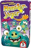 Schmidt Spiele 51443 Monsterjäger, Reisespiel, Bring mich mit Spiel in der Metalldose