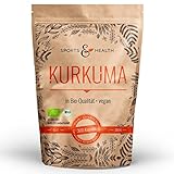 Bio Kurkuma Kapseln - 300 Curcuma Kapseln hochdosiert 4320mg reines Kurkuma + Bio Schwarzer Pfeffer Pro Tagesdosierung - Abgefüllt In Deutschland