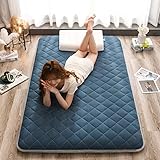 BAIHOGI Traditionelle japanische Matratze, Tatami Futon Bett, Studentenwohnheimmatratze, Faltbare Futon-Tatami-Matte, Schlafende e Bodenmatratze Für, Interstellar Blue, 90*200cm