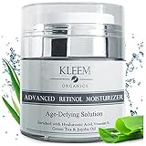 Kleem Organics | BIO Retinol Serum & Anti Falten Creme | Retinol Creme | Gesichtscreme Damen, Gesichtscreme Männer, Feuchtigkeitscreme, Anti Aging Creme Frauen, Serum Gesicht