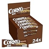 CORNY BIG Schoko – Müsliriegel mit Erdnüssen und Schokolade – 24 x 50 g