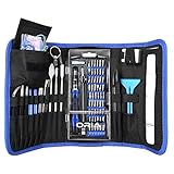 ORIA Feinmechanik Schraubendreher Set, 86 in 1 Präzision Mini Schraubenzieher Werkzeugkasten, Magnet Reparatur Tool Kit mit 56 Bits, für Handy, Laptop, Tablet, Uhren, Elektronische Geräte - Blau