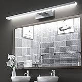 VITCOCO LED Spiegelleuchte 60cm Badezimmer Lampe 15W 1200lm, Bad Spiegel Beleuchtung Lampe Badlampe Spiegellampe Mit Schalter Beleuchtung Neutralweiß 6000k IP44 wasserdicht LED Make-up Light