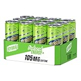 Natural Energy Bier | 100% natürlicher Energy Drink mit Guarana | Alkoholfrei | 105mg Koffein | 7 Vitamine | kalorien- & zuckerarm | Neuheit | 12x 0,33l Dosen | inkl. 3 EUR Pfand