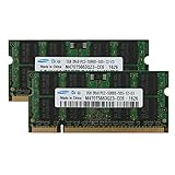 4GB (2 x 2GB) DDR2-667 PC2-5300S Arbeitspeicher RAM Notebook Netbook SODIMM für iMac + mac Mini + MacBook + MacBook Pro