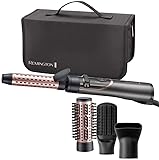 Remington Warmluftbürste rotierend (automatisch) Curl & Straight 3-in-1 Ionen Styler: Volumen, Locken & glatte Styles, 4 Aufsätze (Volumenstyler, Lockenstab, Stylingkonzentrator, Paddlebürste) AS8606