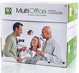 Multioffice 2500 Blatt Kopierpapier A4 80g/m² Weiss, EU Ecolabel und FSC®-zertifiziert, Druckerpapier