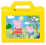 Ravensburger Kinderpuzzle 05576 - Spaß mit Peppa - 12 Teile Peppa Pig Würfelpuzzle für Kinder ab 4 Jahren