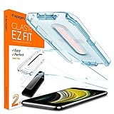 Spigen Glas.tR EZ Fit Schutzfoliekompatibel mit iPhone 8, iPhone 7, 2 Stück, Kratzfest, 9H Härte Folie