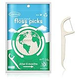 Zahnseide Sticks - 200 Stück, Minzgeschmack Zahnsticks ,Umweltschutz Dental Floss - Degradable, zur Mundreinigung, schützen die Gesundheit der Zähne