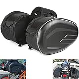 Motorrad Seitensatteltaschen 36L-58L Motorrad Satteltasche Großvolumige Koffer Rear Seat Mehrzweck Erweiterbare Nylongewebe Einfache Installation,Gepäcktaschen wasserdicht