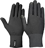 GripGrab Merino Unterzieh Handschuh, Schwarz, M/L