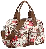 Oilily Summer Birds Weekender Off white OCB9101-0201, Damen Henkeltasche, weiss, (201), 49x20x31