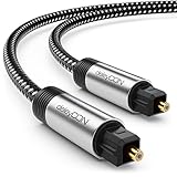 deleyCON 2m Toslink Kabel Optisches Digital Audio Kabel mit Metallstecker & Nylon Mantel - SPDIF Lichtwellenleiter Kabel