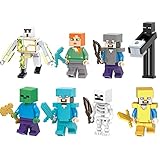 8-teiliges Minifiguren-Adventskalender-Sammelfiguren-Set Serie Custom Collectible Minifigur Kompatibel mit Lego Minecraft-Collection Playset