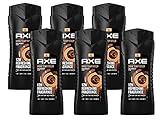 AXE 3in1 Duschgel Dark Temptation XL Shampoo 6x 400ml Showergel Men Shower Gel Herren Body Wash (im 6er Set)