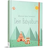 TWIVEE - Babyalbum - Babybuch zum Eintragen - Mädchen und Jungen - Baby - Erinnerungsbuch für das erste Jahr