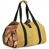 SEPKUS Oxford Cloth Log Carrier Bag,Wasserdicht Brennholz Lagerung Tasche,Große Indoor Outdoor-Kamin Totes mit Griffen,für Log Carrier Camping Brennholz