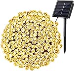 Solar Lichterkette Aussen, BrizLabs 22M 200 LED Solarlichterkette Weihnachten Wasserdicht Außenlichterkette 8 Modi Solar Beleuchtung Deko für Garten, Terrasse, Yard, Haus, Hochzeit, Warmweiß