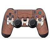 DeinDesign Skin kompatibel mit Sony Playstation 4 PS4 Slim Controller Folie Sticker Fußballer Ball American Football