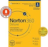 Norton 360 Deluxe 2022 | 5-Geräte | Antivirus | Unlimited Secure VPN | 1 Jahr | Passwort-Manager | PC/Mac/Android/iOS | Aktivierungscode per Email