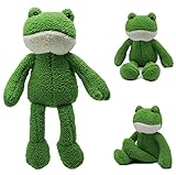 Heionia 40cm Frosch Kuscheltier Plüsch Kawaii Frosch Plüschtier Stofftier Soft Langbeinige Frosch PlüschPuppen Beruhigen Dekoration Kissen Geschenk fur Mädchen Kinder (Grün 40CM)